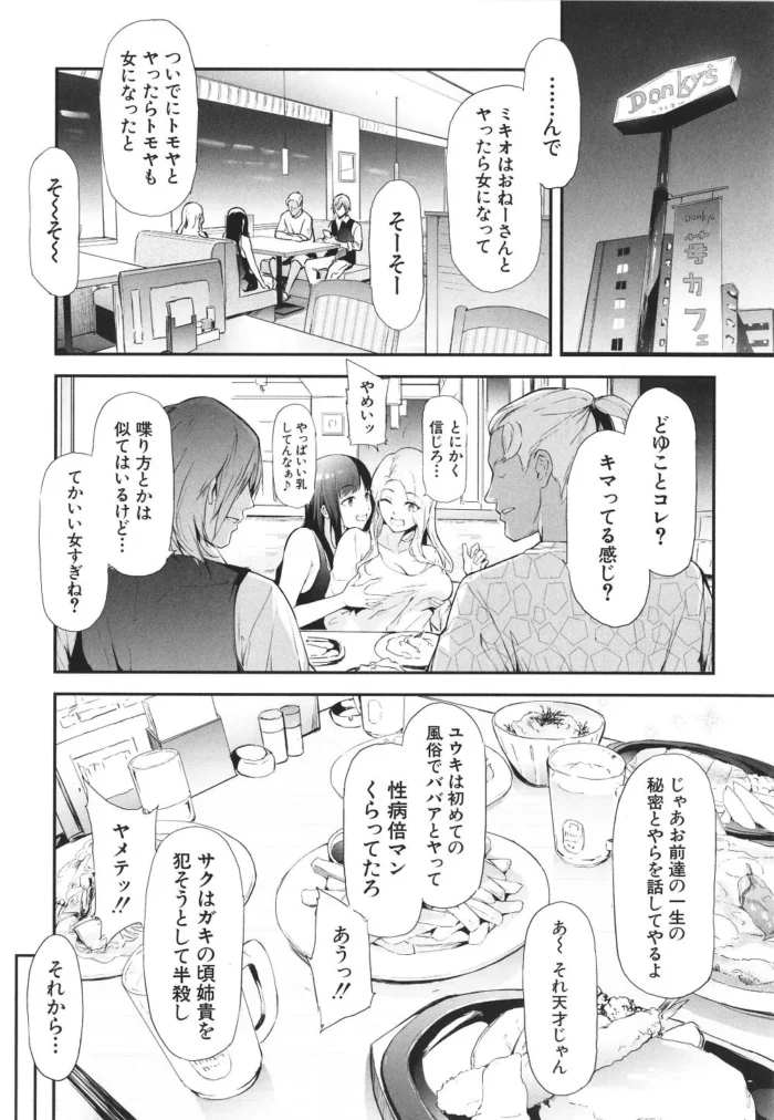 巨乳のビッチギャルに女体化しちゃってｗ【無料 エロ漫画】(49)